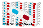 4330079498 Glasses Tm Anaglyph Cardboard Pair Folded White Fr 609207227694