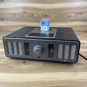 Av100b Acoustic Research Vacuum Tube Am/fm Aux Radio With Ipod Included- Tested