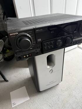 Av-d58 Aiwa Av-58u Super T-bass Stereo Av Receiver