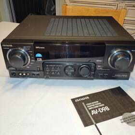 Av-d98u Aiwa Stereo Av Receiver Super T-bass Dsp Surround Dolby Digital Dina