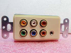 9879 Audio Authority Model Dual Cat 5 Hdtv Connection Plate Sigle Gang Receiver
