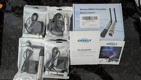 Dmx512 Chinly 4pcs 2.4g Wireless 1 Transmitter And 3 Receivers With Power Adapter