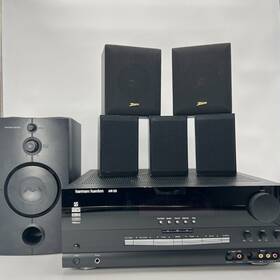 Hk395 Harman Kardon 98798 Avr 525 7.1 Receiver Subwoofer Surround Sound Speakers X5