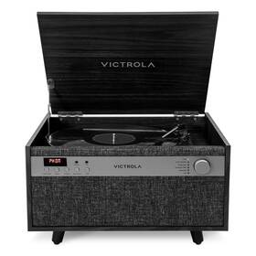 Vta-820sb-nat Innovative Technology Victrola Century 6-in-1 Music Center 3-speed Turntable Cd Player Cassette
