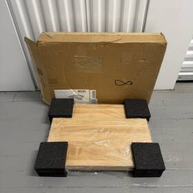 Del2216m2 Isoacoustics Delos 2216m2 22 Inch X 16 1.75 Turntable Isolation Platform Maple