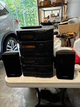 Ca-mxs4bk Jvc Stereo Receiver - Black Pioneer Speakers Works