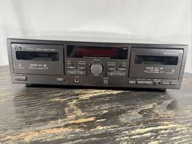 Td-w315 Jvc Dolby Audio Receiver Tested Works Double Cassette Deck