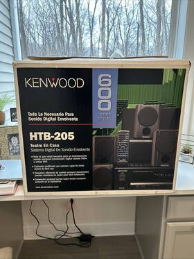 Htb-205 Kenwood Home Theater Receiver 5 Speakers And Sub No Remote In Box