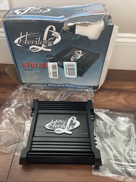 Htg138 Lanzar Mono-block Mosfet Amplifier - 2 Ohm Stable Heritage Series