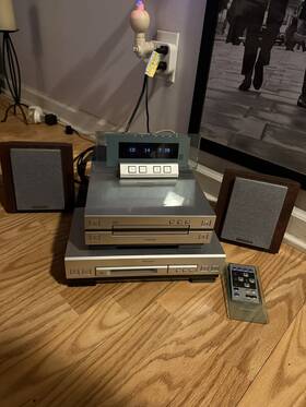 Xc-l7 Pioneer Mj-l5 Minidisc Hifi Stereo Cd Receiver Display Speakers Working