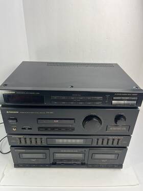 Rx-1320 Pioneer Stereo Dual Cassette Deck Receiver Analyzer And Tuner - Works
