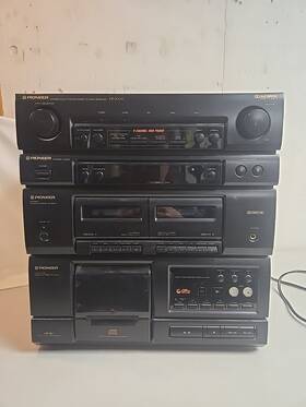 Xr3000 Pioneer Cd Exchanger Cassette Deck Receiver Home Stereo Bundle Tested