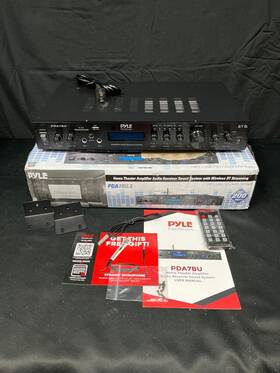 Pda7bu.5 Pyle Black Home Theater Amplifier Audio Receiver System