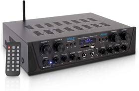 Pta44bt.5 Pyle 500w 4-channel Karaoke Bluetooth Amplifier - Home Theater Audio Rec Tested