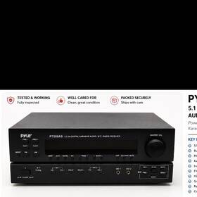Pts88ab Pyle 5.1ch Audio Receiver Am/fm 1000w Slightly Used. Bundle
