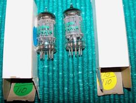 6189w Rca Matched Pair Jan Tubes Good 110/110 Nib