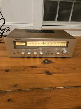 Rx-203 Rotel Vintage 1970s Rx 203 Receiver Silver Face Walnut - Tested Read Desc
