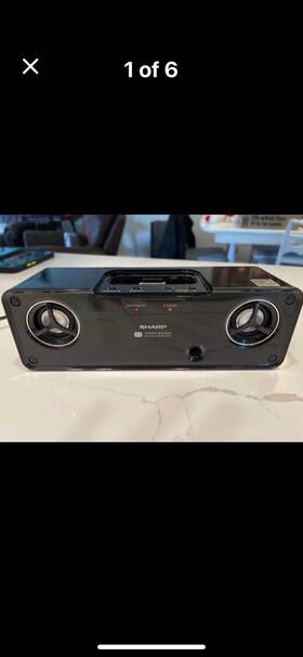Dk-ap8p Sharp Portable Docking System For Ipod/phone