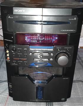 Hcd-mg110 Sony Mhc Receiver Stereo. No Speakers. See Description. 60 Disc Casset