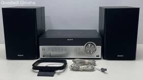 Hct-sbt100 Sony Compact Disc Receiver And Speakers Ss-sbt100 2 Tested