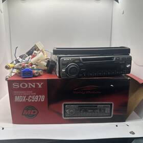 Mdx-c5970 Sony Fm/am Minidisc Player In Box Complete Working Car Stereo Tested