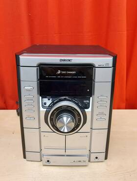 Mhc-gx355 Sony Compact Disc Deck Receiver Am/fm Cassette Tape 3 Cd Silver 1672