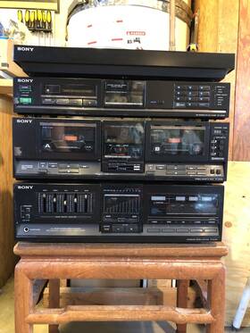 Sens-400 Sony Audio System Amplifier Turntable Am/fm - Original Owner From The 1980s