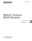 Str-da5400es Strda5400es Sony Receiver Owners