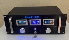 Ex-5000 Technical Hifi Pro Blue Ice Xz- 5000 Watt Amplifier Strictly For Parts Or Repair