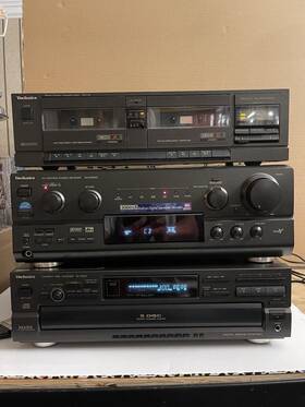 Sl-pd947 Technics Set Of 3 Sa-dx 940 Receiver -sl-pd947 Cd Player And Rs-t18 Cassette Dk