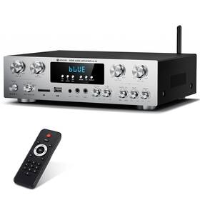 Mjs373 Vangoa 4ch 440w Home Audio Amp Receiver Bluetooth Usb Fm Eq Mic Karaoke