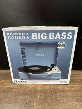 Vsc-725sb-lbl Victrola Re-spin Sustainable Bluetooth Suitcase Record Player
