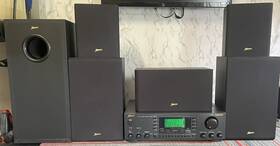 763b Zenith Model Stereo Receiver With Speakers