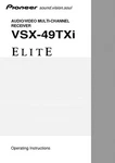 Pioneer VSX-49TXI Receiver Owners Manual. Fixed Price $22.24.