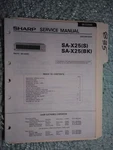 Sharp SA-X25 Service Manual Original Repair Book Stereo Receiver Tuner Radio. Fixed Price $25.00.