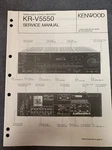 Kenwood KR-V5550 Service Manual Original W/schematics, Diagrams, Part List. Fixed Price $14.97.