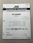 Jvc RX-7030VBK Original Schematic Diagrams Free Shipping. Fixed Price $14.00.