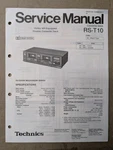 Technics RS-T10 Cassette Deck Service Manual D-4928. Fixed Price $54.95.