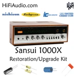 Sansui 1000X Receiver Rebuild Restoration Capacitor Kit Repair Instructions. Fixed Price $165.00.