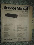 Technics SH-AV40 Service Manual Original Repair Book Stereo Equalizer. Fixed Price $25.00.