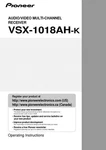 Pioneer VSX-1018AH Receiver Owners Manual. Fixed Price $22.24.