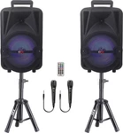 Qfx PBX-800TWS 8-INCH Bluetooth Stereo Pa System With 2 8" Speakers, Mi.... Fixed Price $158.25.