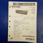 Sony MDX-C5960R MDX-C5970R Service Manual Original Paper Oem Repair Gu. Fixed Price $19.96.