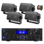 Pyle PDA9HBU 2-CHANNEL Home Audio Bluetooth Receiver, 4X 3.5" 200W Speaker,wire. Fixed Price $205.99.