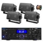 Pyle PDA9HBU 2-CHANNEL Home Audio Bluetooth Receiver, 4X 3.5" 200W Speaker,wire. Fixed Price $211.99.