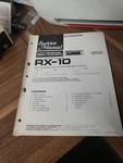 Pioneer RX-10 Cassette Receiver Service Manual *original*. Fixed Price $12.00.