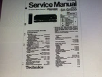 Technics SA-GX530 Service Manual Digital. Fixed Price $6.00.