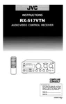 Jvc RX-517VTN Receiver Owners Instruction Manual Reprint. Fixed Price $22.24.