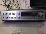 Mitsubishi DA-R15 Stereo Receiver Am Fm Phono Silver Woodgrain. Fixed Price $179.10.