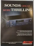 Adcom Sounds Great More Thrilling GTP750 Vintage 1985 Print. Fixed Price $8.60.